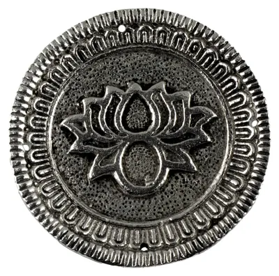 Produktbild von Räucherstäbchenhalter Lotus Blüte Metall silber Räucherkegelhalter