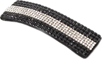 Produktbild von Metal Haarklammer Strass in der Farbe Schwarz Silber