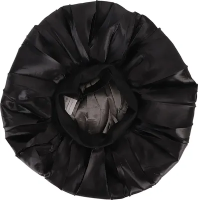 Produktbild von Schwarze Duschhauben mit breiter Krempe, wiederverwendbare Badehauben für Damen, Herren und Kinder