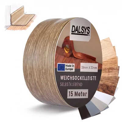 Produktbild von Dalsys Weichsockelleiste selbstklebend 15m Dunkle Eiche