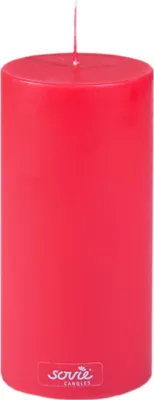 Produktbild von Stumpenkerze Rot, Ø 70 x 150 mm - Brenndauer ca. 82 Stunden