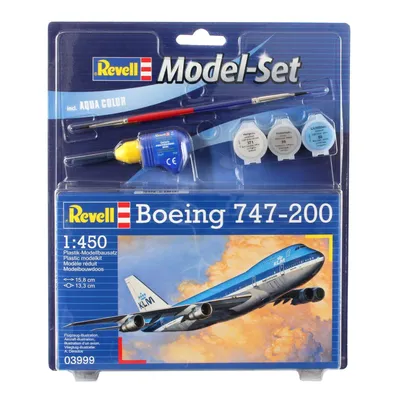 Produktbild von Revell Boeing 747-200, Starrflügelflugzeug-Modell, Montagesatz, 1:450, Boeing 747, Kunststoff, Zwischen