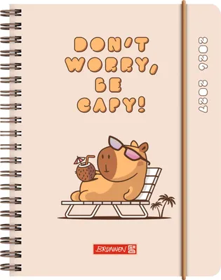 Produktbild von Schülerkalender 2026/2027 "Capy" | A6, Kunststoff