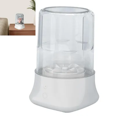 Produktbild von Mini-Waschmaschine,1 L im kompakten Waschbecher-Design, IPX4 spritzwassergeschützt, 4000 mAh Akku, ideal für Camping, Wohnheim, Wohnmobil und Socken