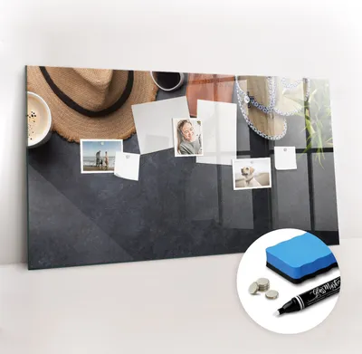 Produktbild von Magnetpinnwand Memoboard - Zubehörsatz - Weißer Marker + Schwamm + Magnete - 120 x 60 cm - Feiertage