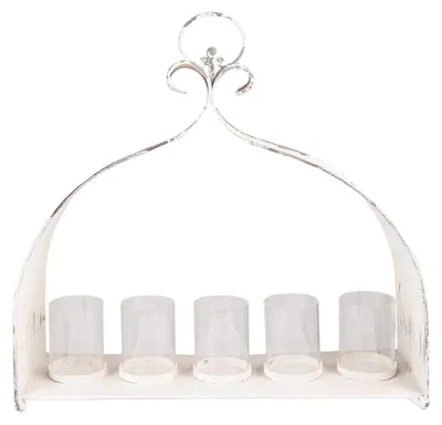 Produktbild von Clayre & Eef Teelichthalter 53x16x50 cm Beige Eisen