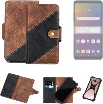 Produktbild von K-S-Trade Handyhülle Schutzhülle Bookstyle Case kompatibel mit LG Electronics W30 Pro Klapphülle Cover Hülle Schutztasche 1x