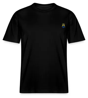 Produktbild von Spreadshirt Minions Stickmotiv Relaxed Fit Uni T-Shirt, M, Schwarz