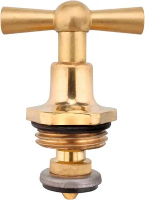Produktbild von Ventiloberteil mit Knebelgriff aus poliertem Messing AG 12,70 mm (1/2")