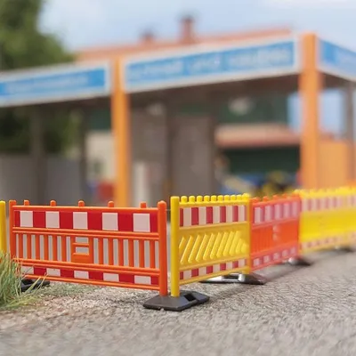 Produktbild von Busch Schrankenzaun gelb/orange H0 1108