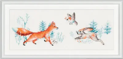 Obrázek produktu pro Sada křížkového stehu Dutch Stitch Brothers "Forest Friends 1 Aida", p