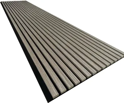 Produktbild von Endorphin 6 Stück Akustikpaneele 61x266x2,1cm Holzfurnier Walnuss dunkel