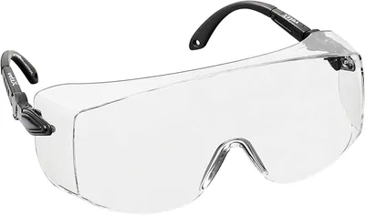 Image de Lunettes de protection - Lunettes de sécurité industrielles - es CE EN166f - Traitement anti-buée - Protection UV400 - Branches réglables - Transparent, Jaune, Fumé