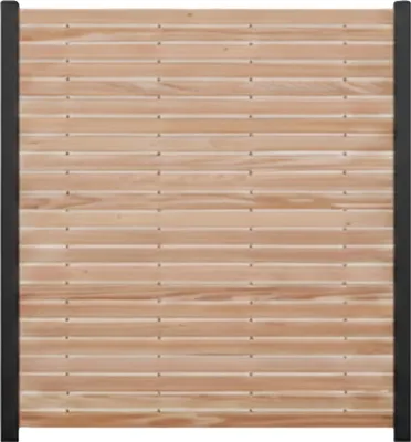 Produktbild von Endorphin Endorphin -Rhombuszaun Lärche 1 Element 180x180cm 2 anthrazit Pfosten 7x7x235cm