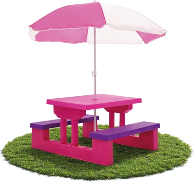 Produktbild von Bituxx Kindersitzgruppe mit Sonnenschirm Pink MS-18830
