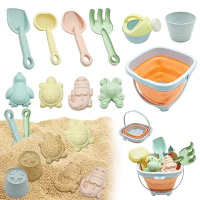 Image de Omgoods - Ensemble de plage de 11 pièces avec seau et pelle