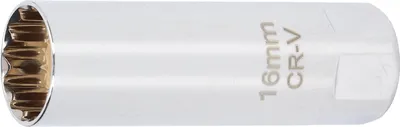Zdjęcie produktu dla Gniazdo świecy zapłonowej Magnetic Universal Ultra Thin Wall Specjalne narzędzie do demontażu 12-punktowe 3/8 cala 16 mm