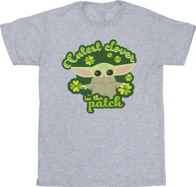 Produktbild von Star Wars - "The Mandalorian St Patrick's Day Cutest Clover" T-Shirt für Herren BI47482 (XXL) (Grau)
