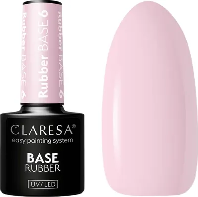 Image de Claresa vernis à ongles UV couche de base 6,5g - base caoutchouc pour une adhérence parfaite