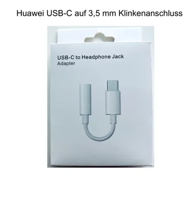 Produktbild von Huawei USB-C auf 3,5 mm Klinkenanschluss AUX Adapter