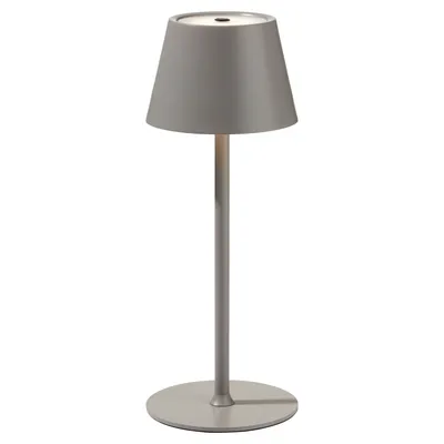 Produktbild von LED-Tischlampe - H 31 cm - Sandfarben - Metall - dimmbar