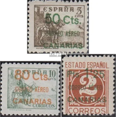 Produktbild von Briefmarken Kanarische Inseln (Spanien) 1937 Mi A33-A35 (kompl.Ausg.) postfrisch Flugpost