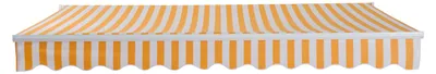 Produktbild von Wandmarkise mit Gelenkarm und Kurbel, robustem Aluminiumrahmen und Polyesterbezug, 295 x 245 cm, Orange