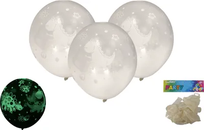 Immagine prodotto di Pallone gonfiabile 30 cm - set di 6 palloncini, fosforescente