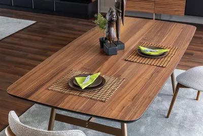 Immagine prodotto di Tavolo da pranzo Tavolo da pranzo Tavolo da pranzo in legno Tavoli di design per la sala da pranzo Baun