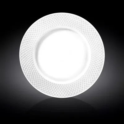 Image de Plat de service rond Wilmax, 30,5 cm, porcelaine blanche WL-880118/1C