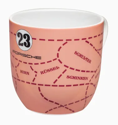 Produktbild von Porsche Becher 917 Pink Pig n°23 Collector's Cup No. 4, limitierte Sammler-Tasse im Porsche 917 Design, 0,5L Porzellanbecher, exklusiv und nummeriert