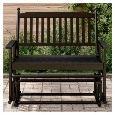 Produktbild von Schaukelbank, schwarz, 118 x 70 x 104,5 cm, Massivholz Pappel