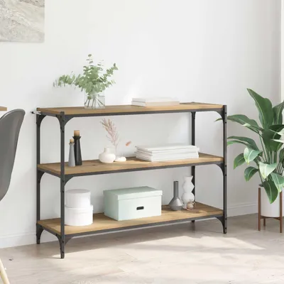 Image de Maison Exclusive - Étagère de bibliothèque, 3 niveaux, 100 x 33 x 70,5 cm, en panneaux de particules