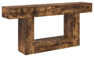 Image de vidaXL Chêne fumé 160 x 30 x 74 cm