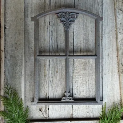 Produktbild von Stallfenster, Bauernfenster für Gartenlaube, Eisenfenster Gartenmauer 46 x 31cm