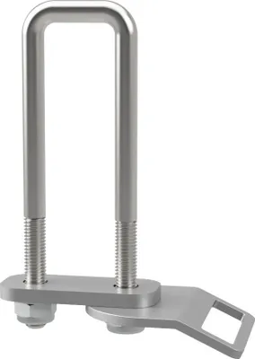 Obrázok produktu pre U-skrutka M10 s upínacou doskou, upevňovacím okom a maticami príves pozinkované SUPROD, M10, LW=31, LH=135 mm