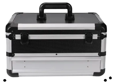 Immagine prodotto di Custodia per attrezzi, design in alluminio resistente, soluzioni di stoccaggio versatili, colore nero