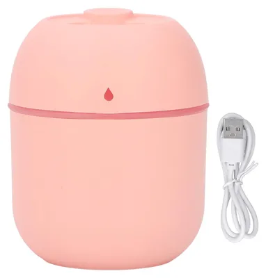 Produktbild von Mini-Luftbefeuchter, geräuschlos, USB-Stecker, automatische Abschaltung, kleiner Desktop mit Nachtlicht für Schlafzimmer, Auto, Büro, Rosa