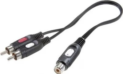 Produktbild von SpeaKa Professional Cinch Audio Y-Adapter [2x Cinch-Stecker