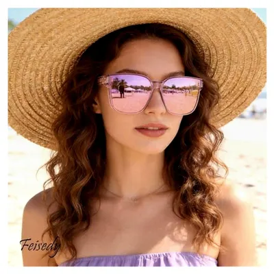 Produktbild von Überzieh Sonnenbrille mit polarisierten Gläsern für Damen, Glitzer-Design, große Fit-over Überbrille mit UV400 Schutz