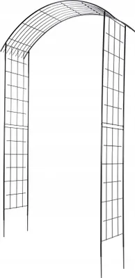 Produktbild von KADAX mriežka "Atri", oblúk z ruží, 275 cm, pergola čierna