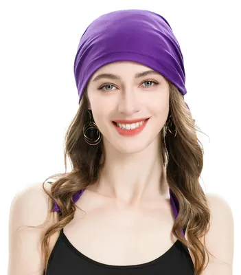 Produktbild von Beanies für Damen – Sommer – Turban/Schal – Für Chemotherapie – 100% Polyester – Leicht und bequem – Haartuch