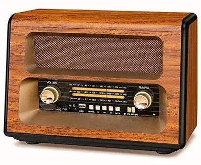 Zdjęcie produktu dla Radio vintage bluetooth retro styl lat 50 głośnik 10W prezent