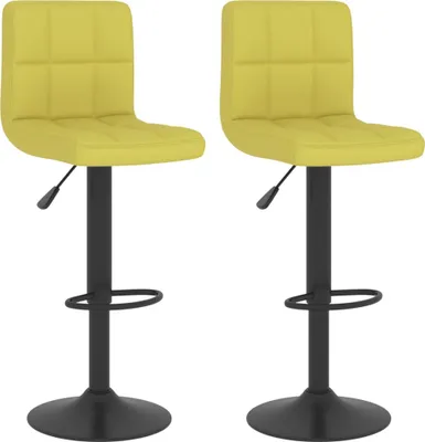 Produktbild von vidaXL Barhocker 2 Stk. Grün Stoff