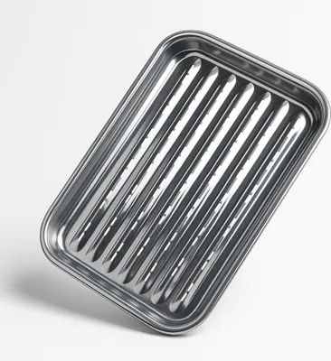 Produktbild von Grillschale 35x24 cm aus Edelstahl – wiederverwendbarer Gemüsekorb für Gasgrill & Holzkohlegrill, spülmaschinenfestes Grillzubehör
