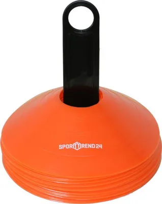 Produktbild von 20 x Markierungshütchen Hütchen Markierungsteller Markierungsscheiben Pylonen Set orange