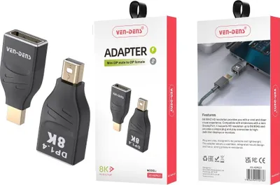 Image de Adaptateur 8K Robuste et Durable - Noir KP34831