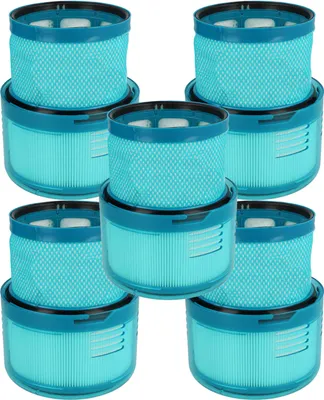 Produktbild von vhbw 5x Staubsaugerfilter kompatibel mit Dyson Gen5detect Absolute, Gen5detect Staubsauger - Abluftfilter Weiß