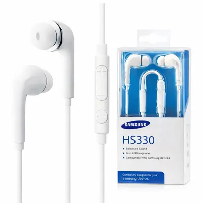 Zdjęcie produktu dla Samsung HS330, Przewodowa, 20 - 20000 Hz, 13,2 g, Zestaw słuchawkowy, Biały