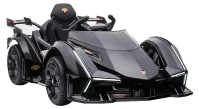 Produktbild von ES-Toys Kinder Elektroauto Lamborghini V12 Vision Gran Turismo Fernbedienung MP3 weiß